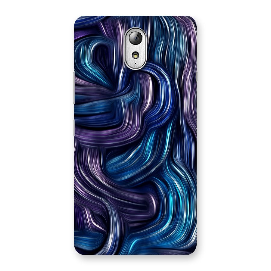 Blue and Purple Oil Paint Back Case for Lenovo Vibe P1M