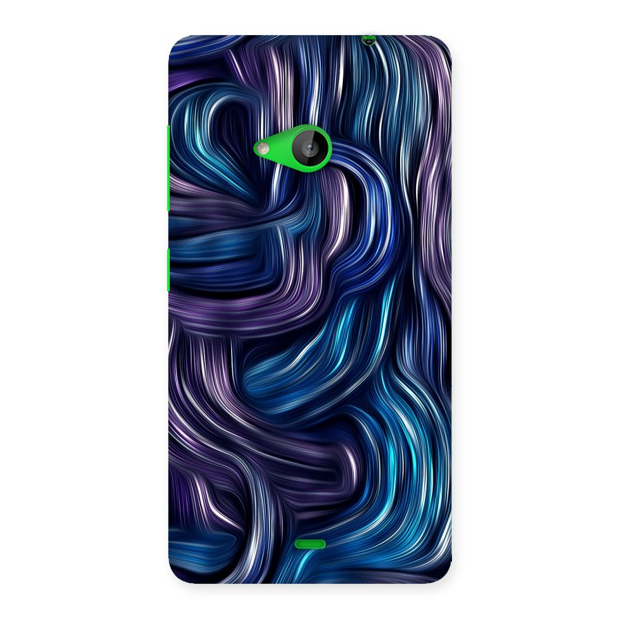 Blue and Purple Oil Paint Back Case for Lumia 535