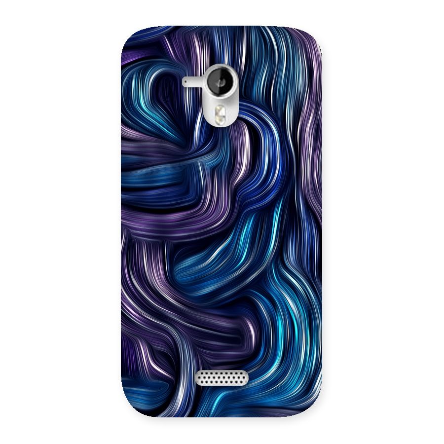 Blue and Purple Oil Paint Back Case for Micromax Canvas HD A116