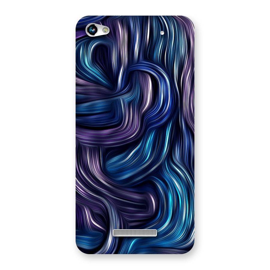 Blue and Purple Oil Paint Back Case for Micromax Hue 2