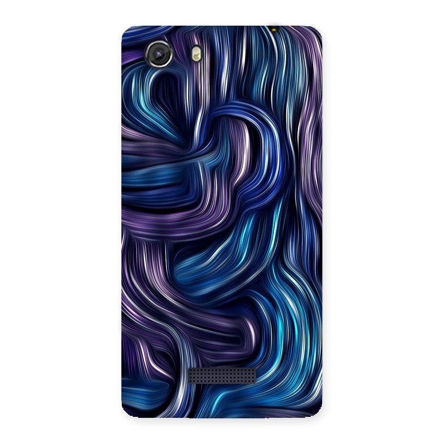 Blue and Purple Oil Paint Back Case for Micromax Unite 3