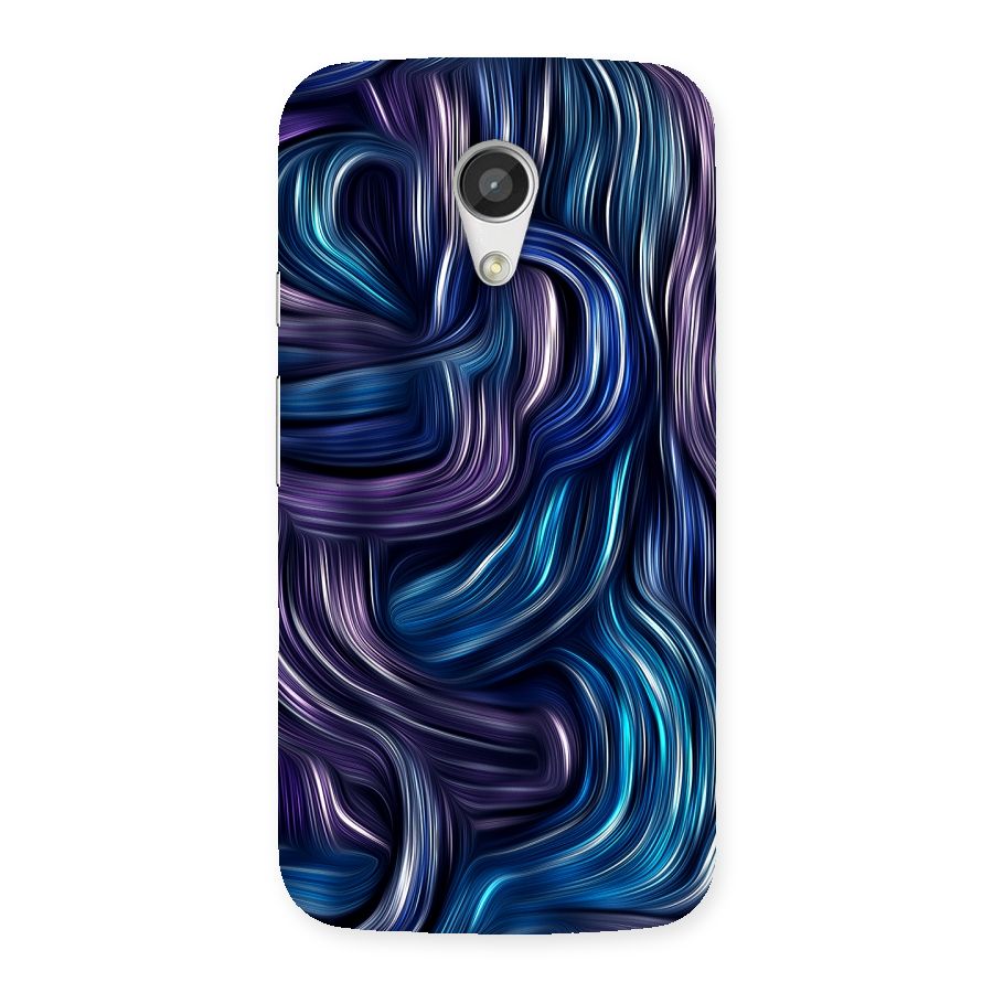 Blue and Purple Oil Paint Back Case for Moto G 2nd Gen