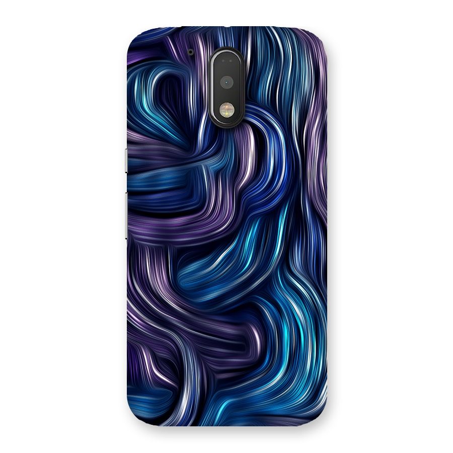 Blue and Purple Oil Paint Back Case for Motorola Moto G4