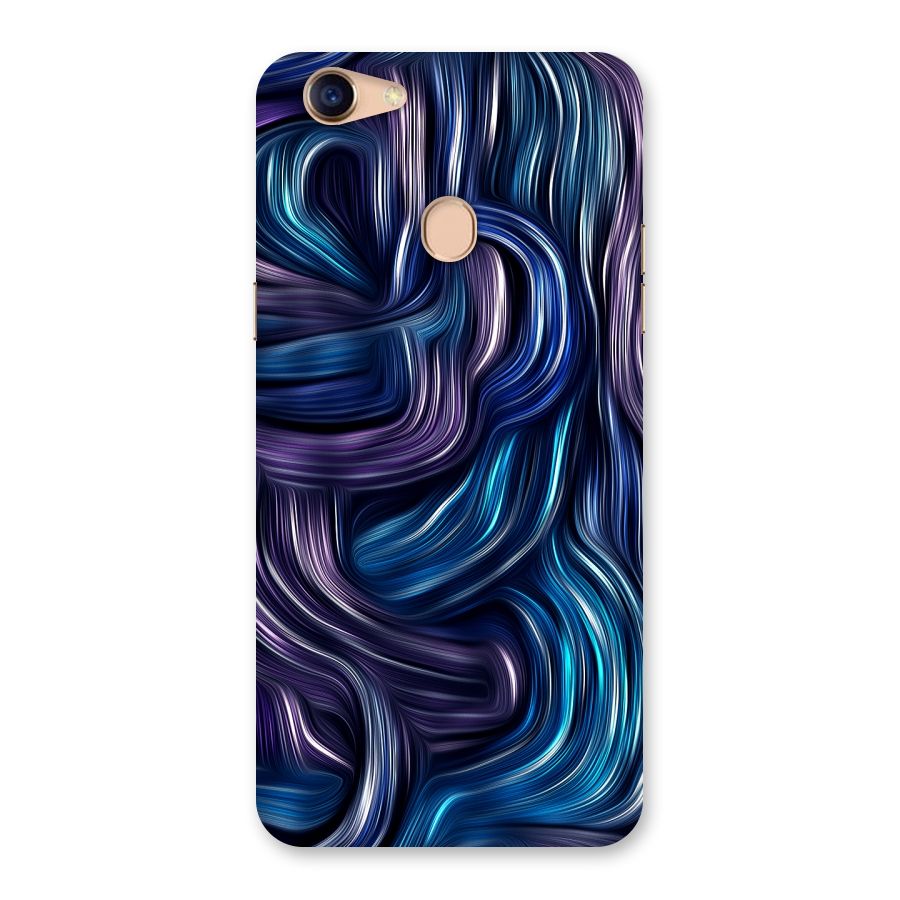 Blue and Purple Oil Paint Back Case for Oppo F5