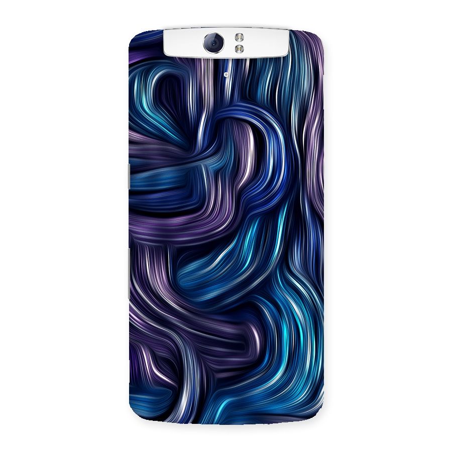 Blue and Purple Oil Paint Back Case for Oppo N1