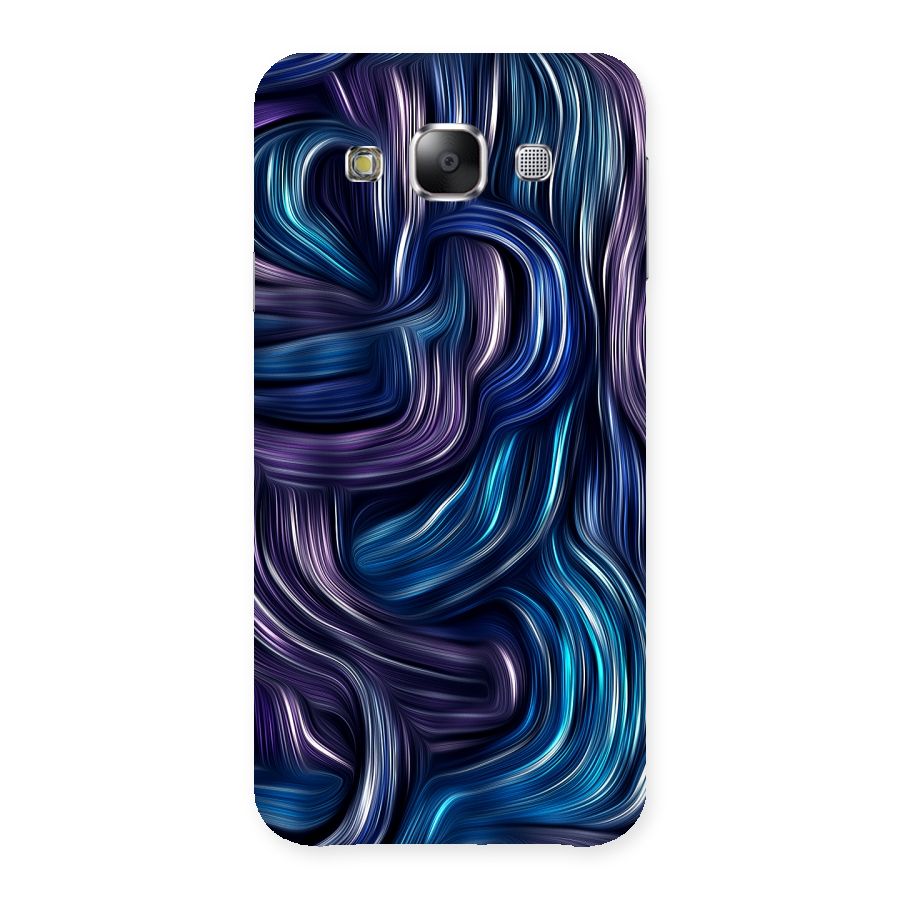 Blue and Purple Oil Paint Back Case for Samsung Galaxy E5