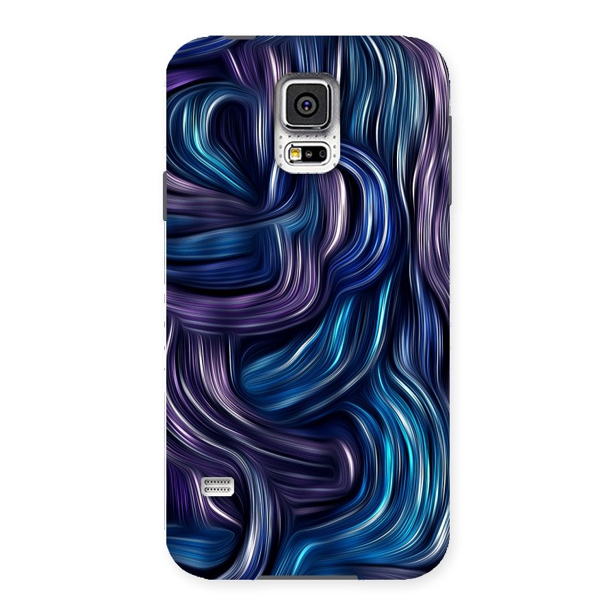 Blue and Purple Oil Paint Back Case for Samsung Galaxy S5