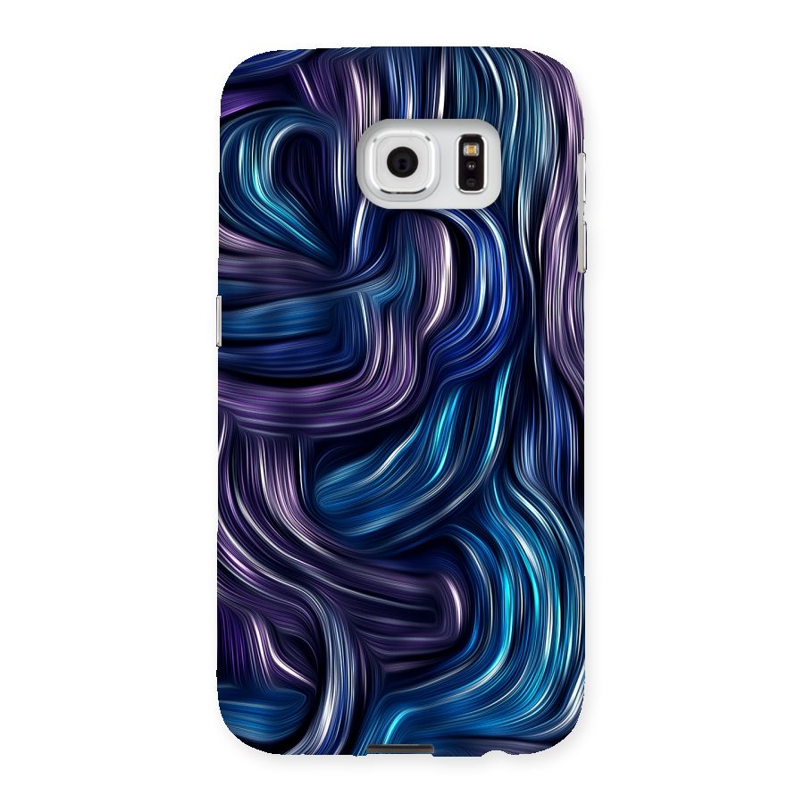 Blue and Purple Oil Paint Back Case for Samsung Galaxy S6