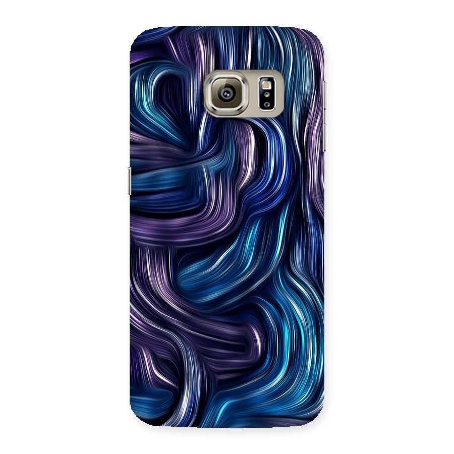 Blue and Purple Oil Paint Back Case for Samsung Galaxy S6 Edge