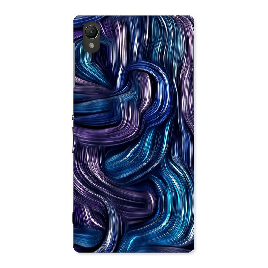 Blue and Purple Oil Paint Back Case for Sony Xperia Z1
