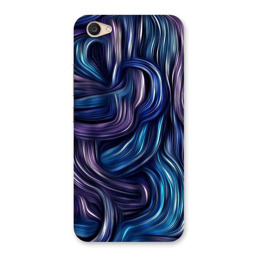 Blue and Purple Oil Paint Back Case for Vivo V5 Plus