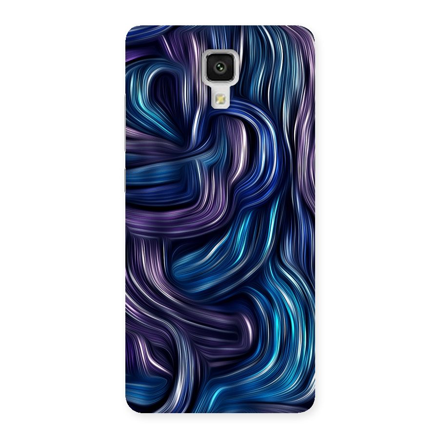 Blue and Purple Oil Paint Back Case for Xiaomi Mi 4