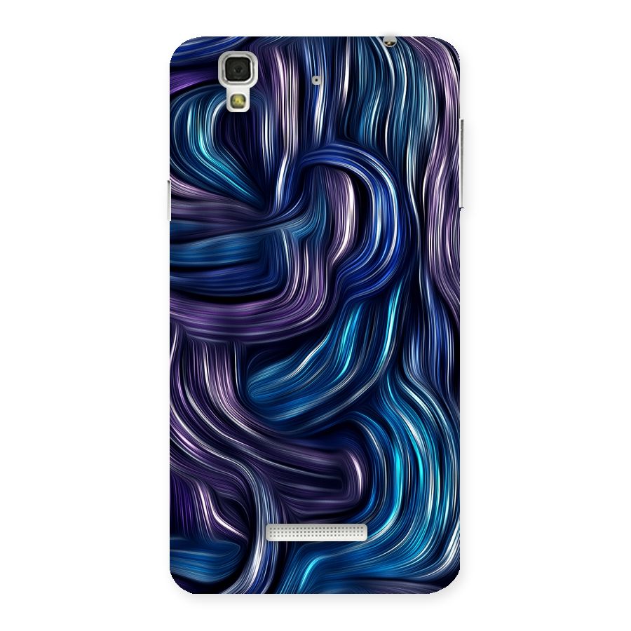 Blue and Purple Oil Paint Back Case for YU Yureka Plus