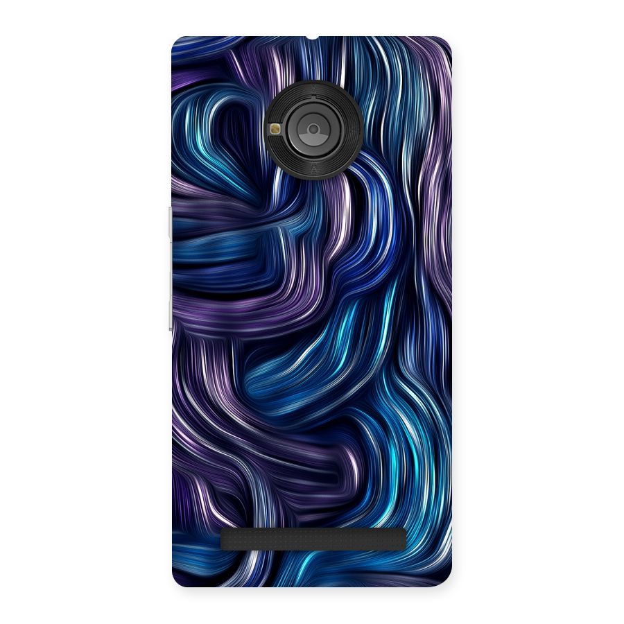 Blue and Purple Oil Paint Back Case for Yu Yunique