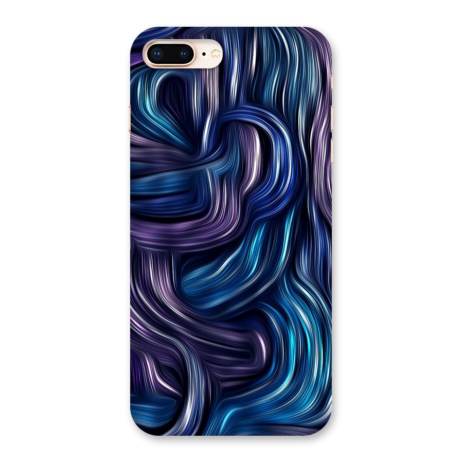 Blue and Purple Oil Paint Back Case for iPhone 8 Plus