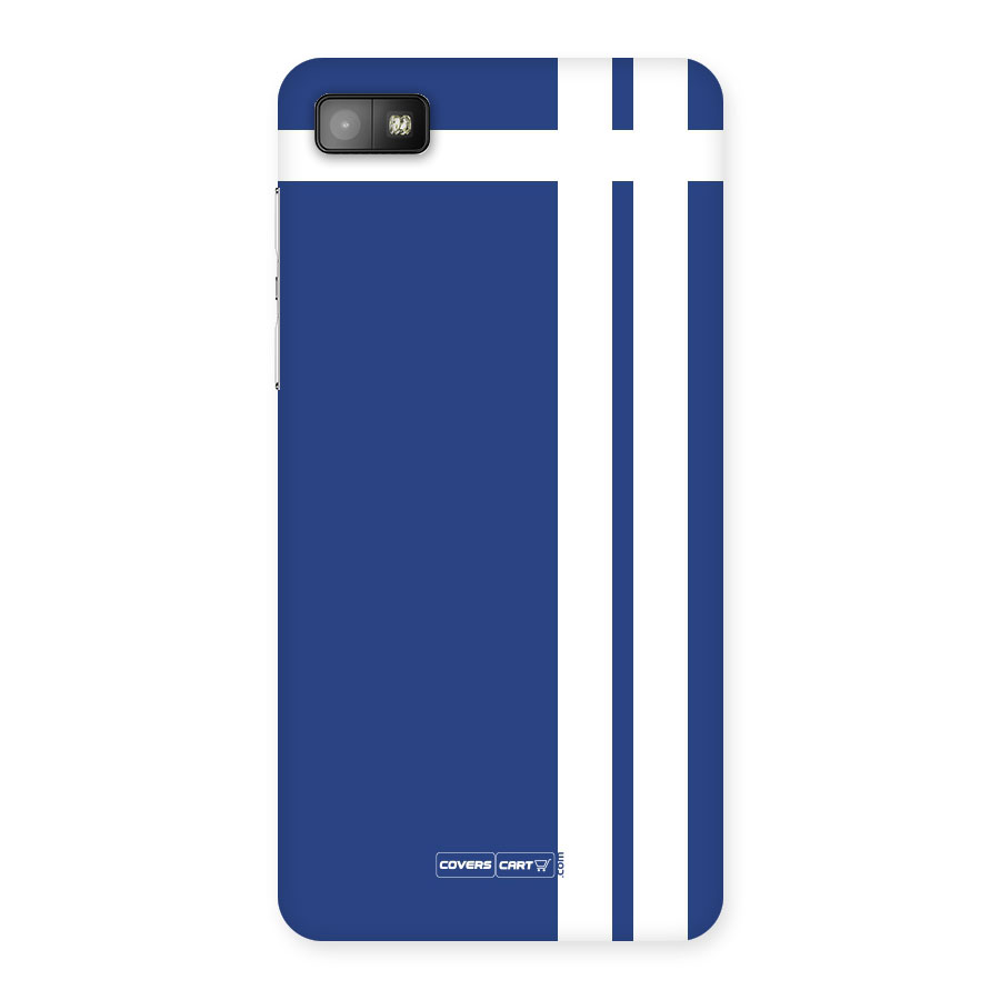 Blue and White Back Case for Blackberry Z10
