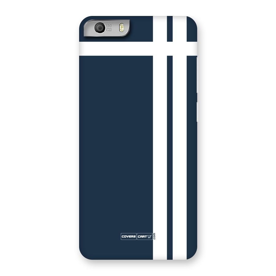 Blue and White Back Case for Canvas Knight 2