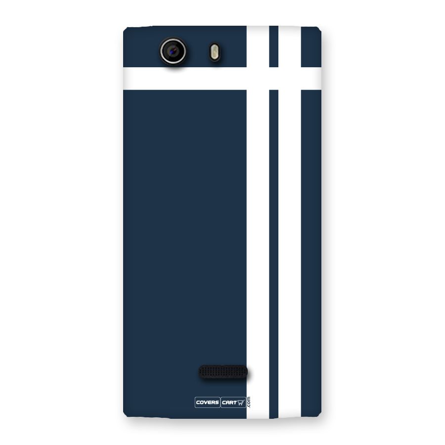 Blue and White Back Case for Canvas Nitro 2