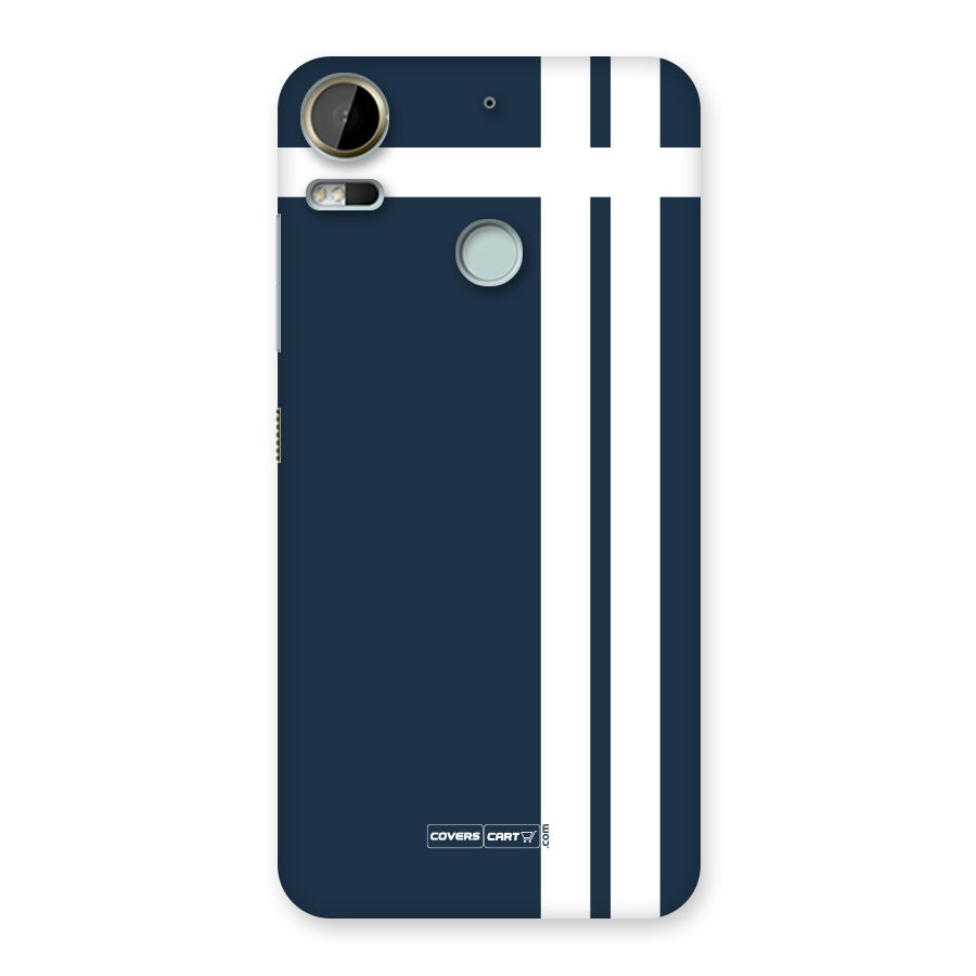 Blue and White Back Case for Desire 10 Pro
