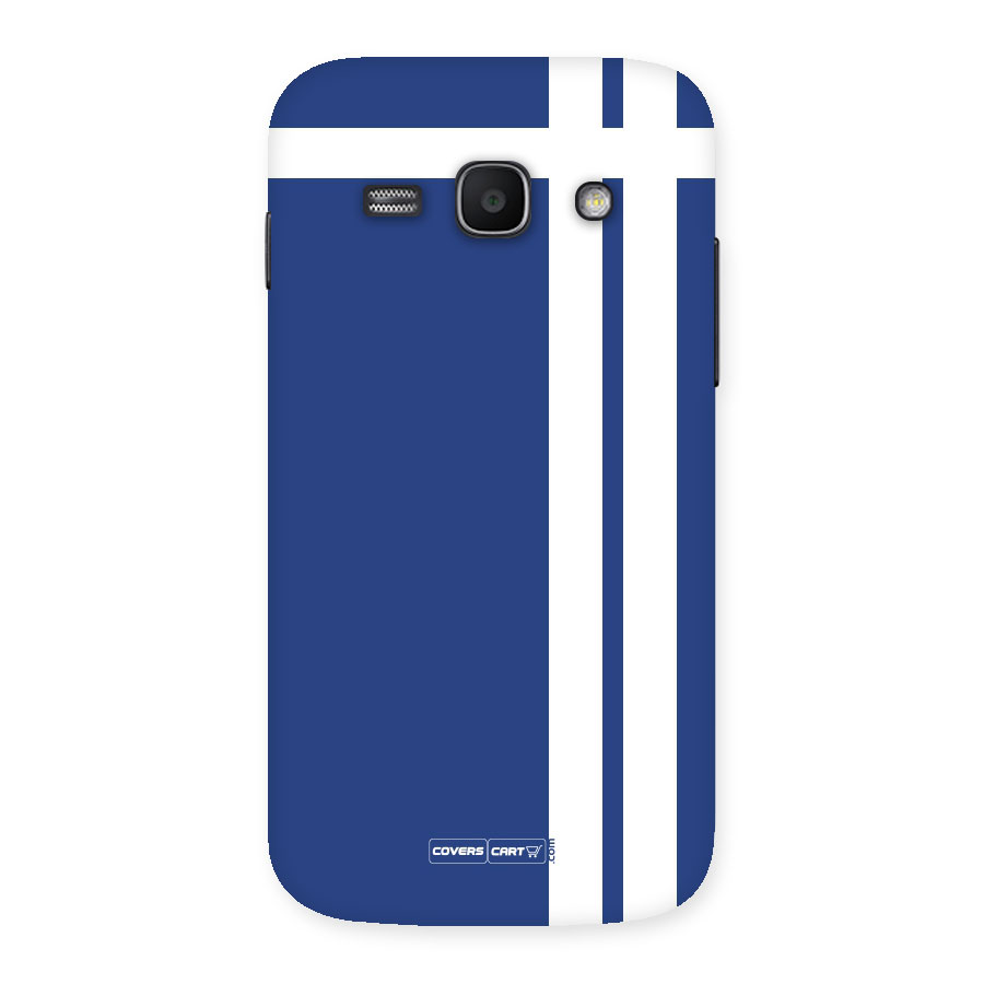 Blue and White Back Case for Galaxy Ace 3
