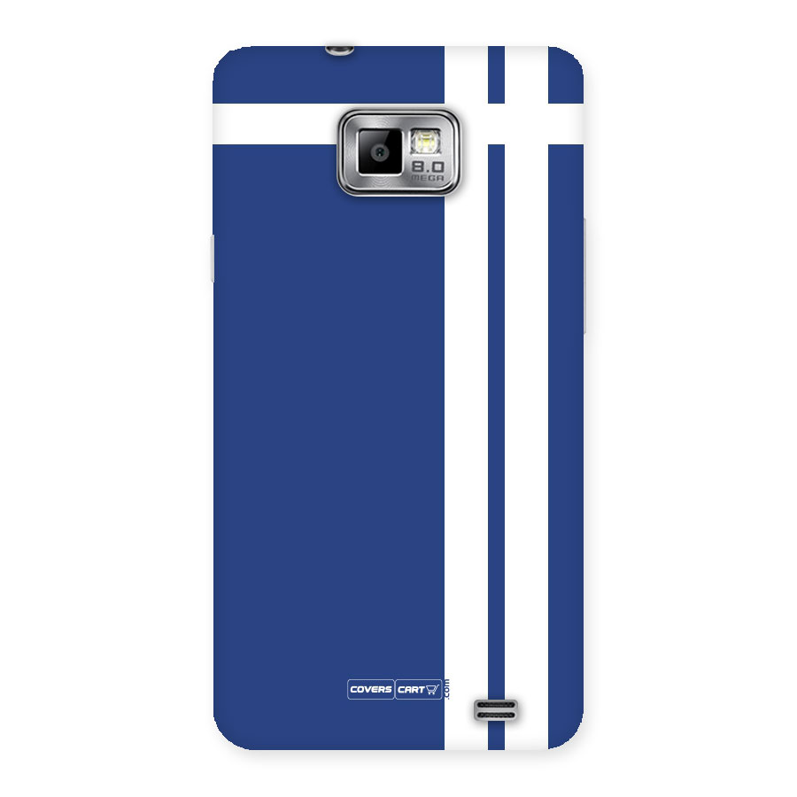 Blue and White Back Case for Galaxy S2