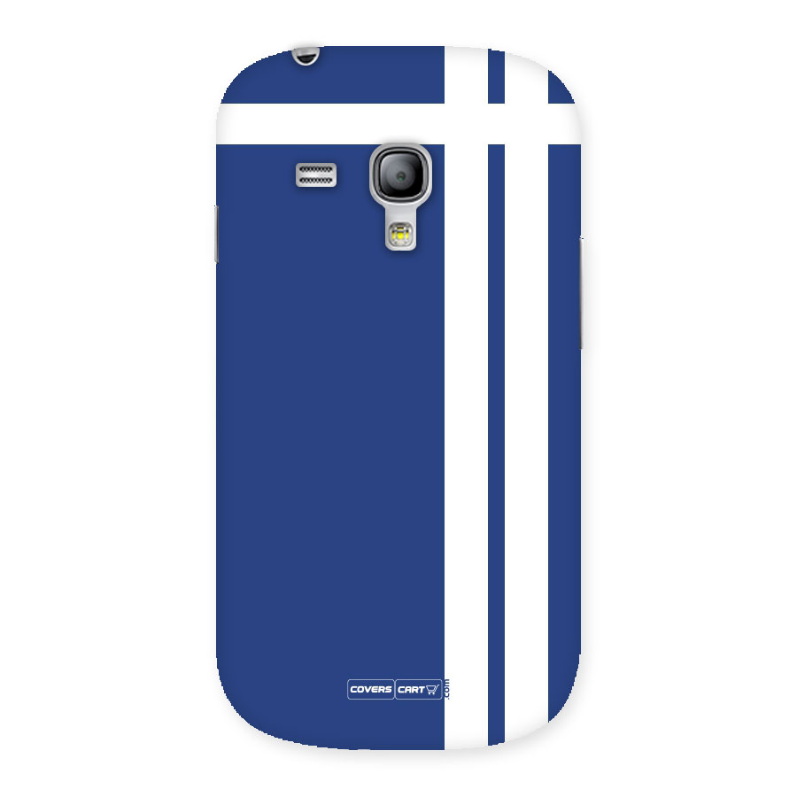 Blue and White Back Case for Galaxy S3 Mini