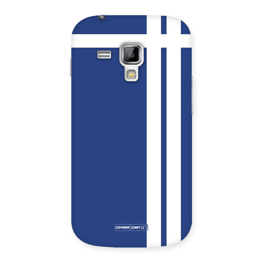 Blue and White Back Case for Galaxy S Duos