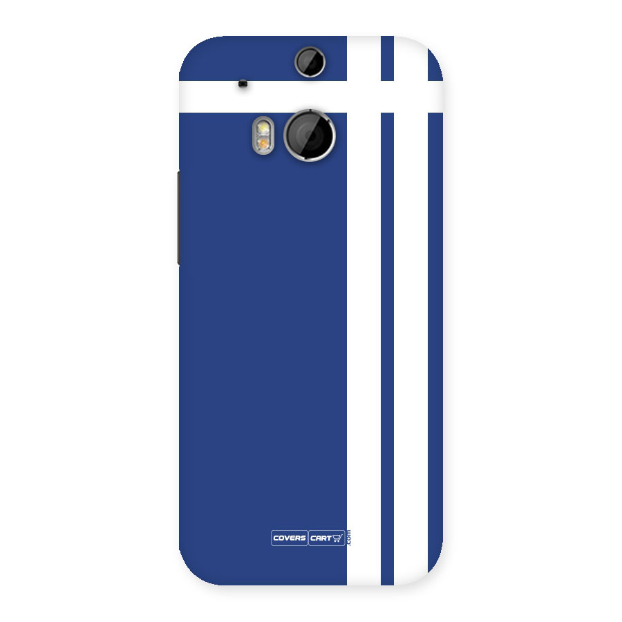 Blue and White Back Case for HTC One M8