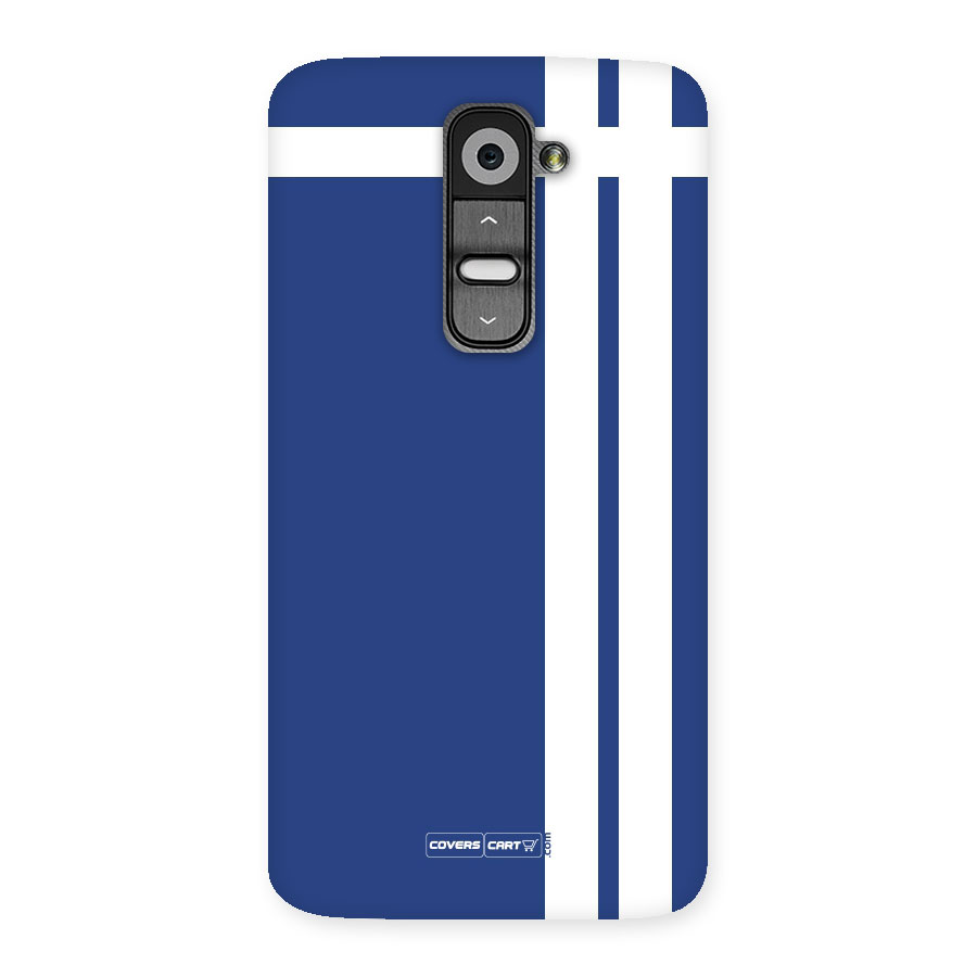 Blue and White Back Case for LG G2