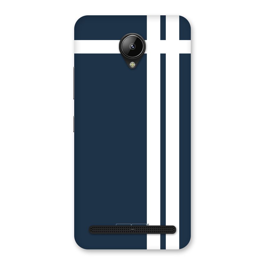 Blue and White Back Case for Lenovo C2