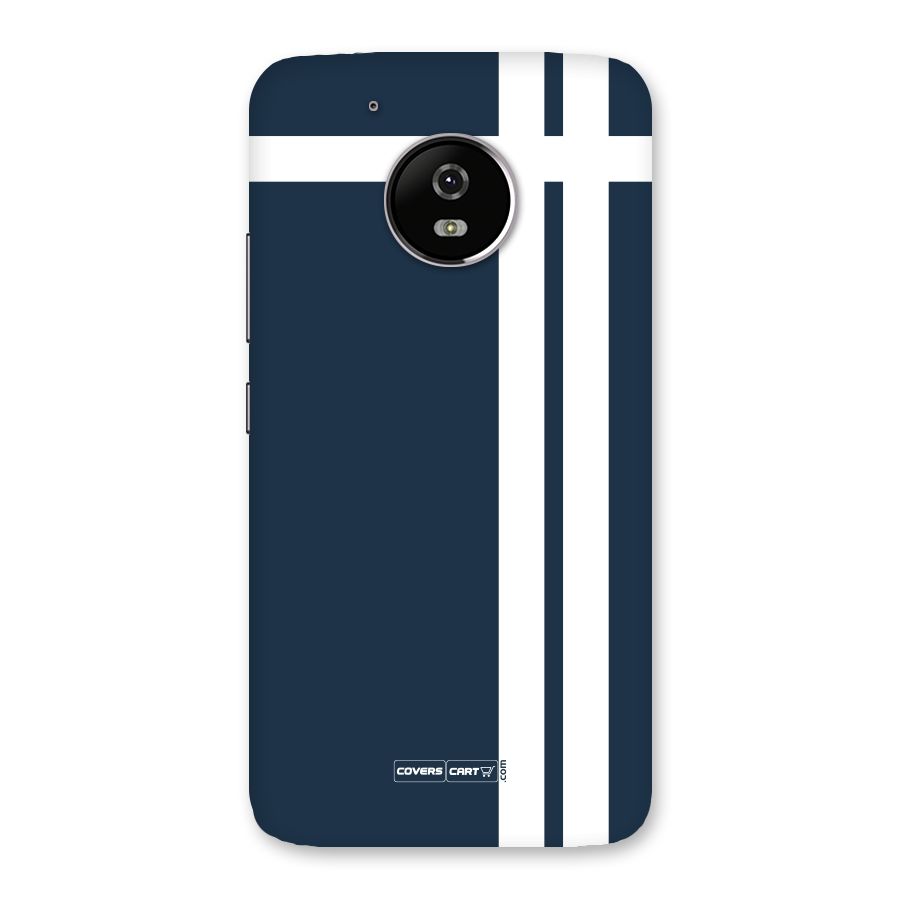 Blue and White Back Case for Moto G5