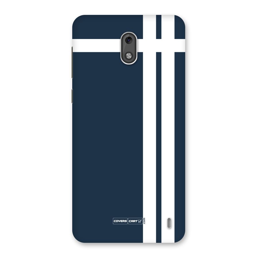 Blue and White Back Case for Nokia 2