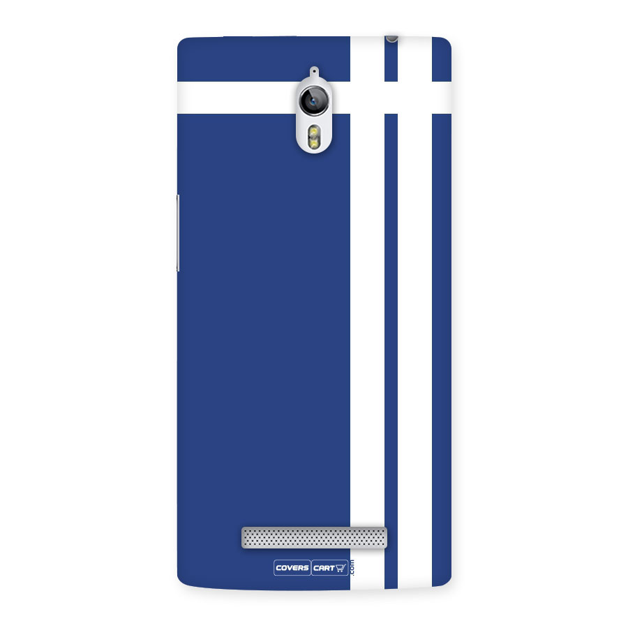 Blue and White Back Case for Oppo Find 7