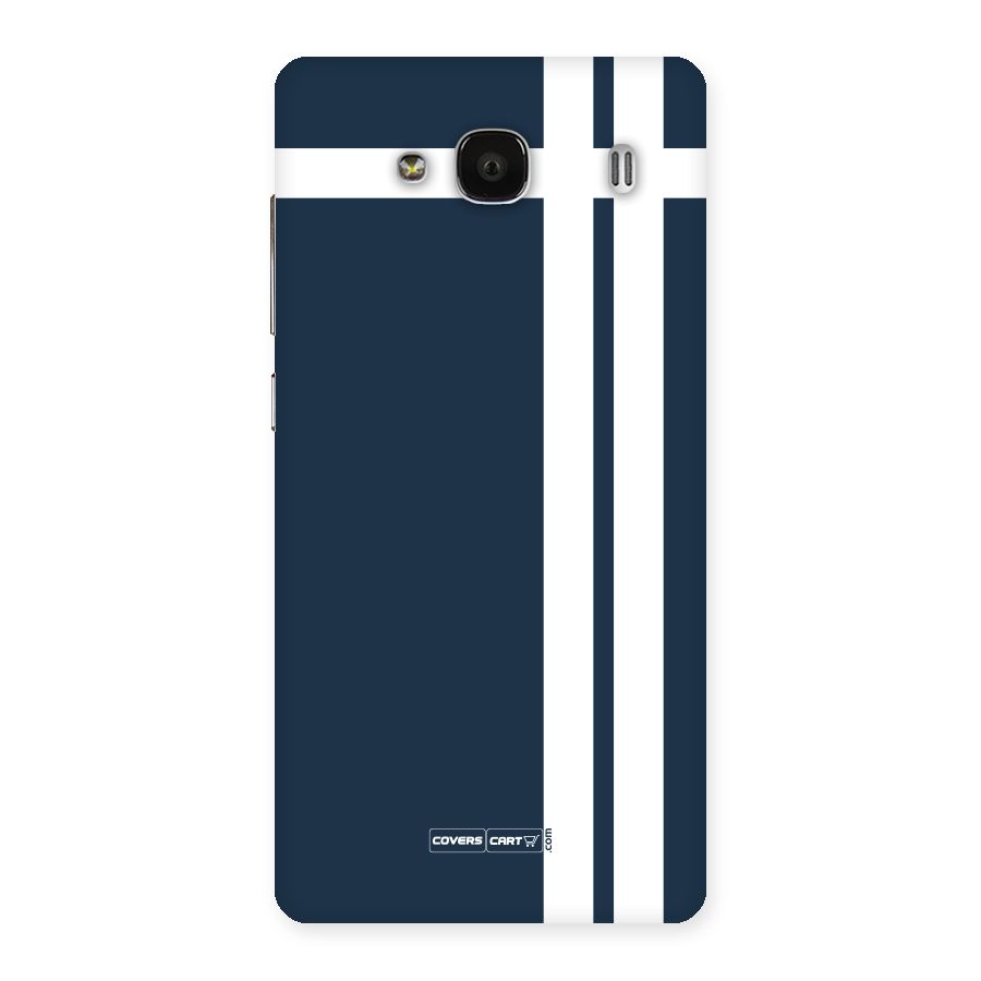 Blue and White Back Case for Redmi 2 Prime