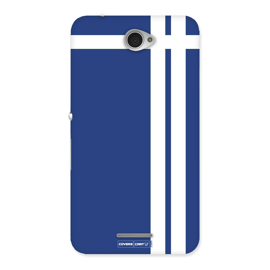 Blue and White Back Case for Sony Xperia E4