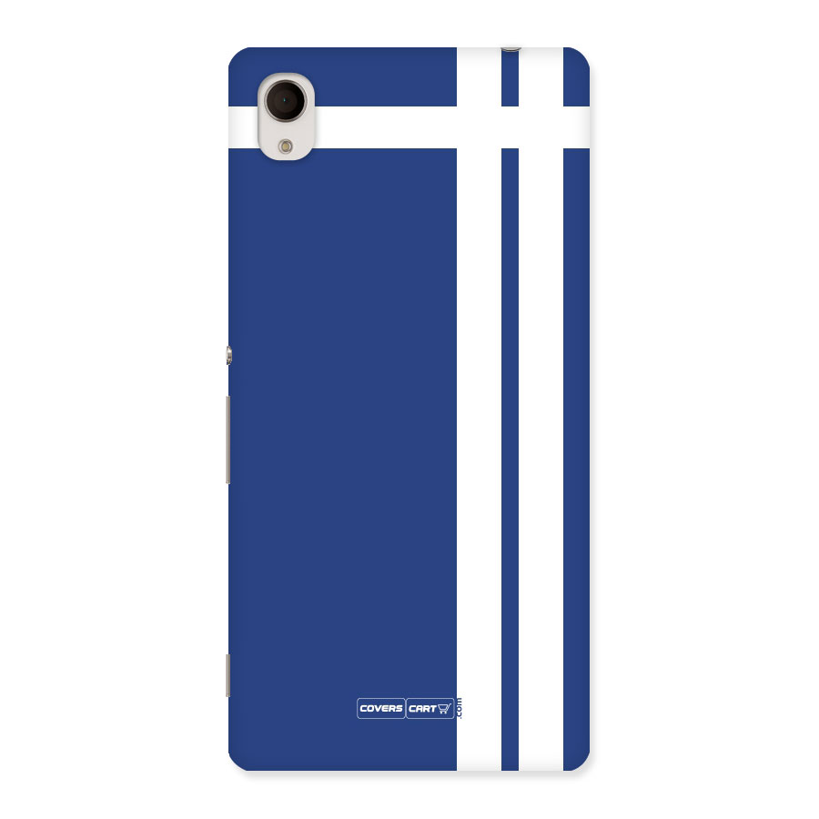 Blue and White Back Case for Sony Xperia M4