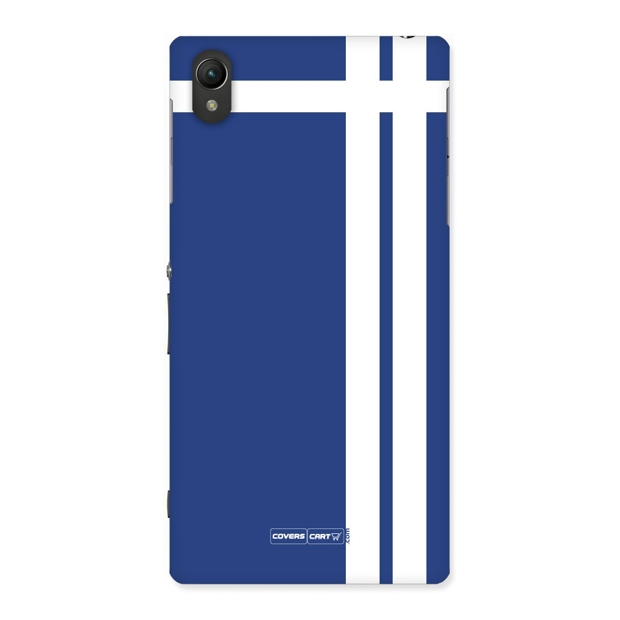 Blue and White Back Case for Sony Xperia Z1