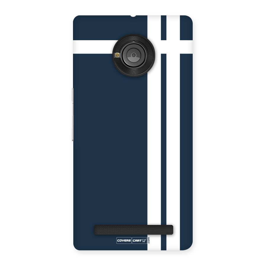 Blue and White Back Case for YU Yunique