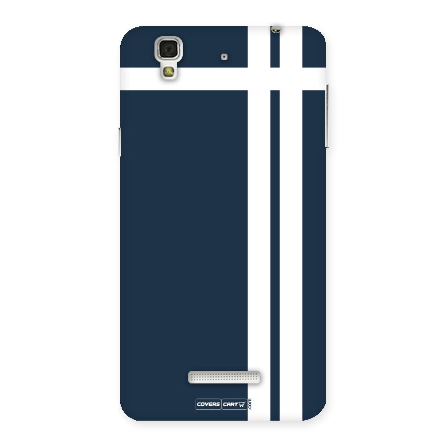 Blue and White Back Case for YU Yureka Plus
