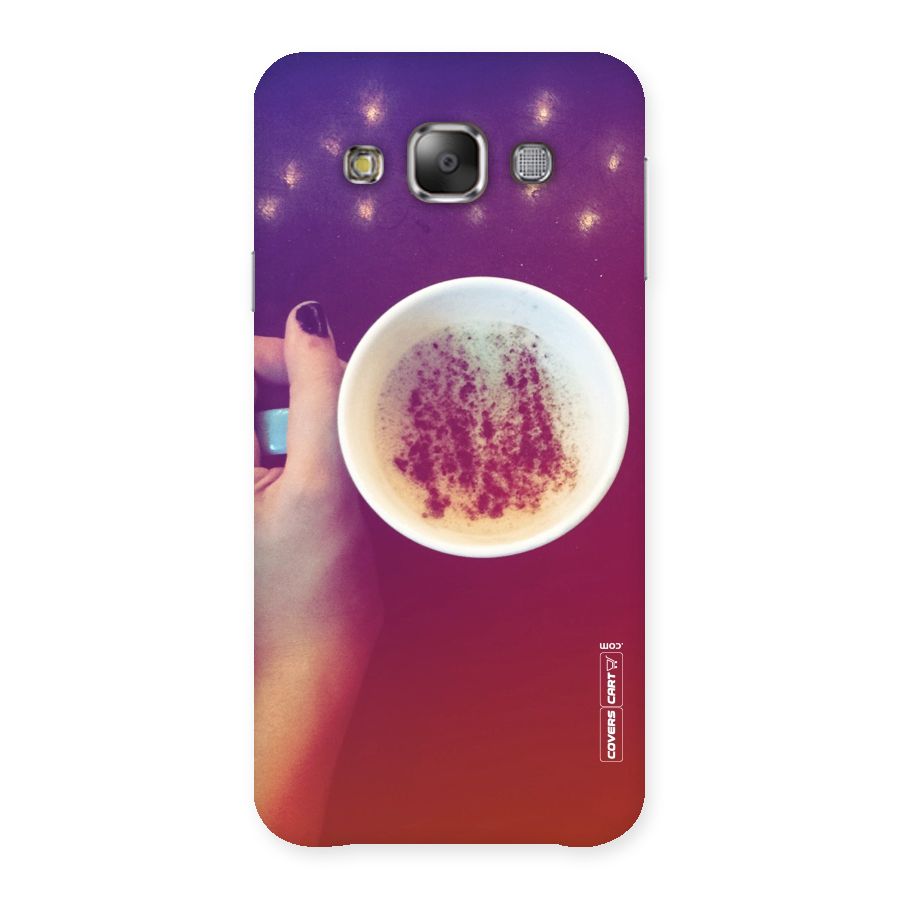Bokeh Coffee Mug Back Case for Galaxy E7
