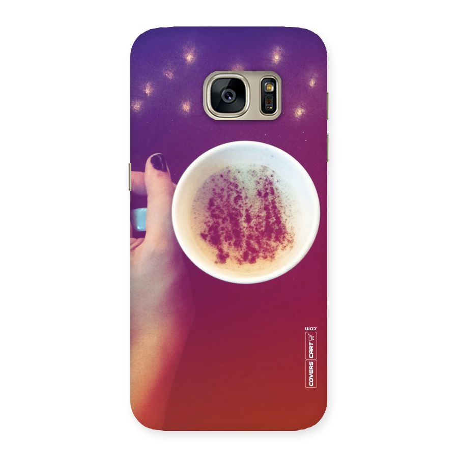 Bokeh Coffee Mug Back Case for Galaxy S7