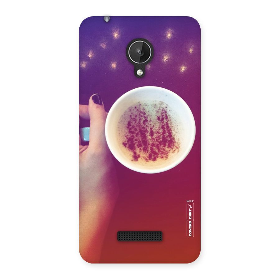 Bokeh Coffee Mug Back Case for Micromax Canvas Spark Q380