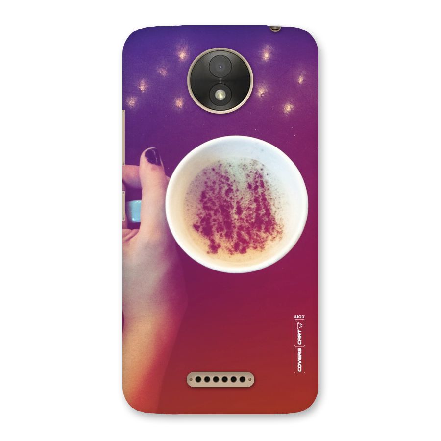 Bokeh Coffee Mug Back Case for Moto C Plus