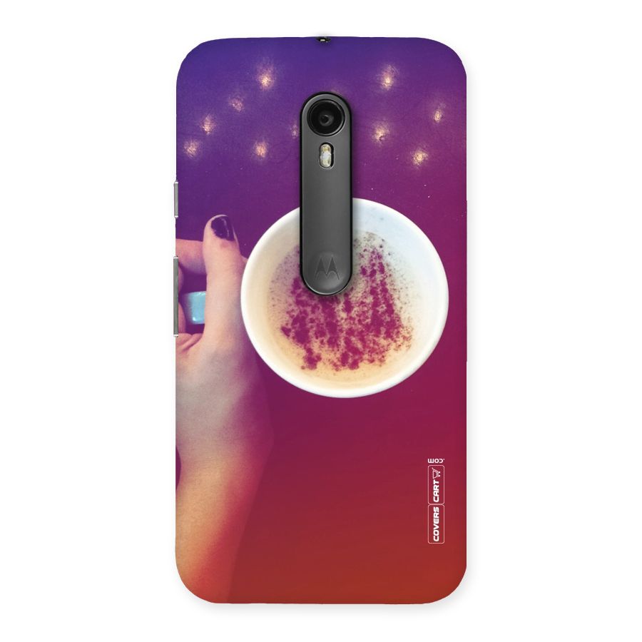 Bokeh Coffee Mug Back Case for Moto G3