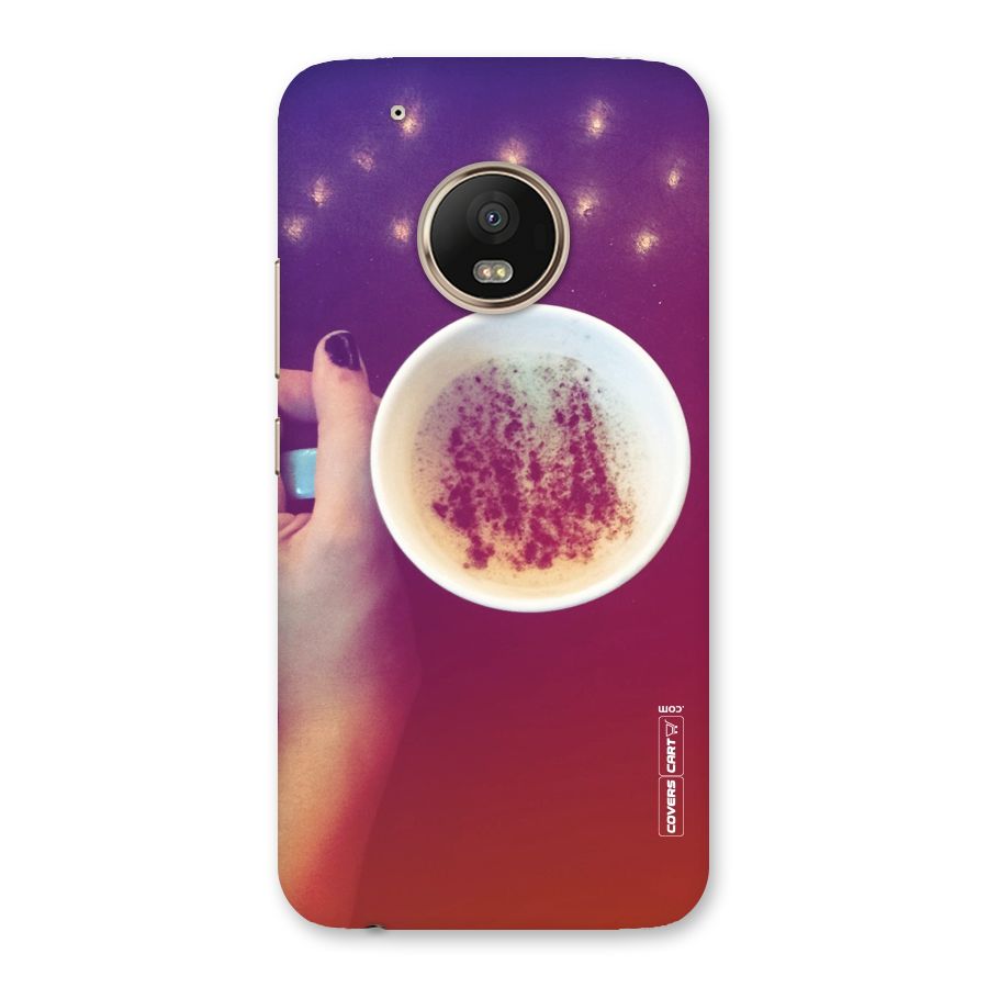 Bokeh Coffee Mug Back Case for Moto G5 Plus