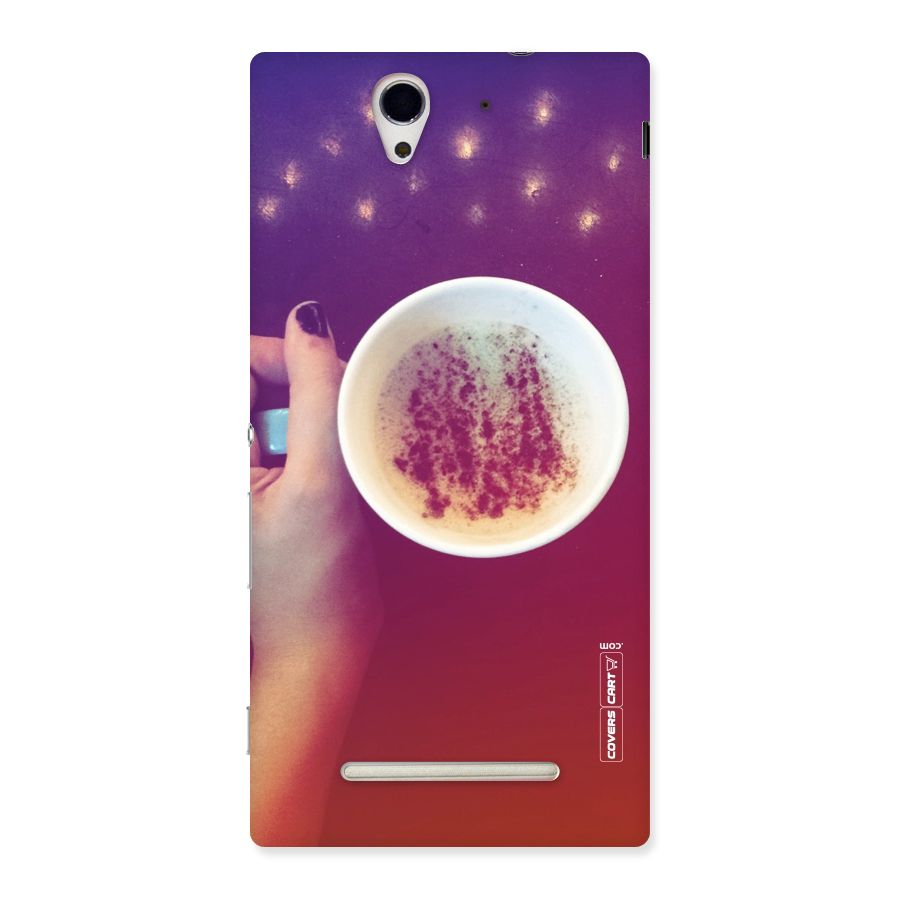 Bokeh Coffee Mug Back Case for Sony Xperia C3