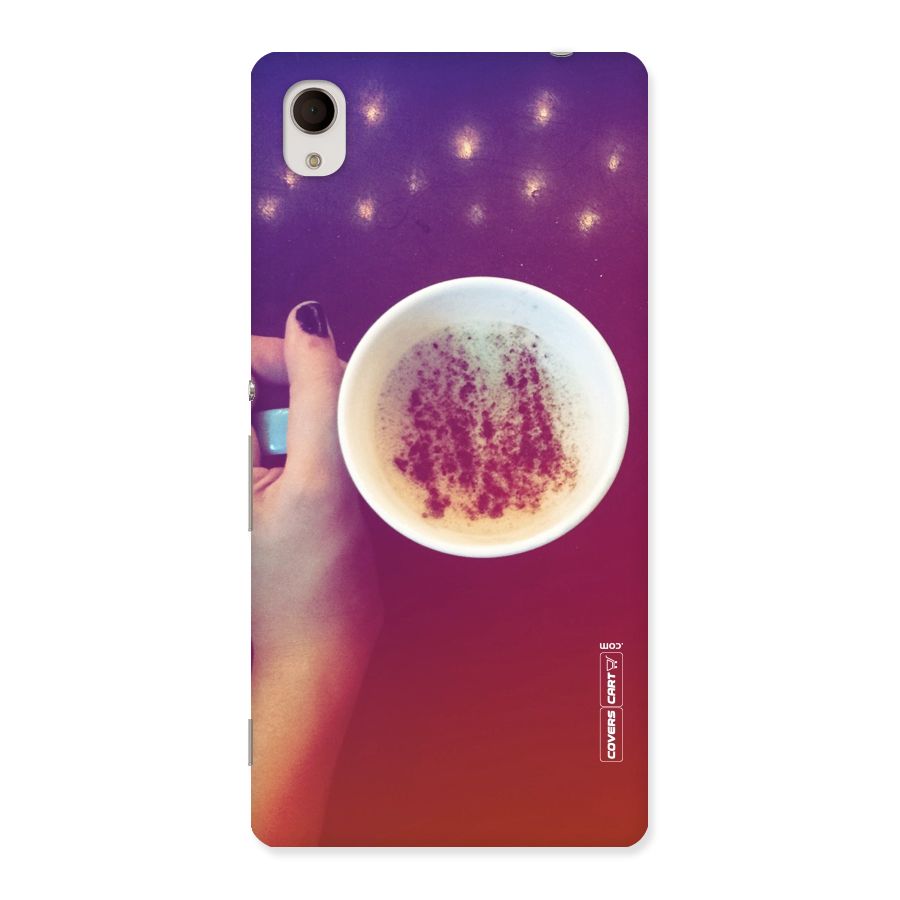 Bokeh Coffee Mug Back Case for Sony Xperia M4