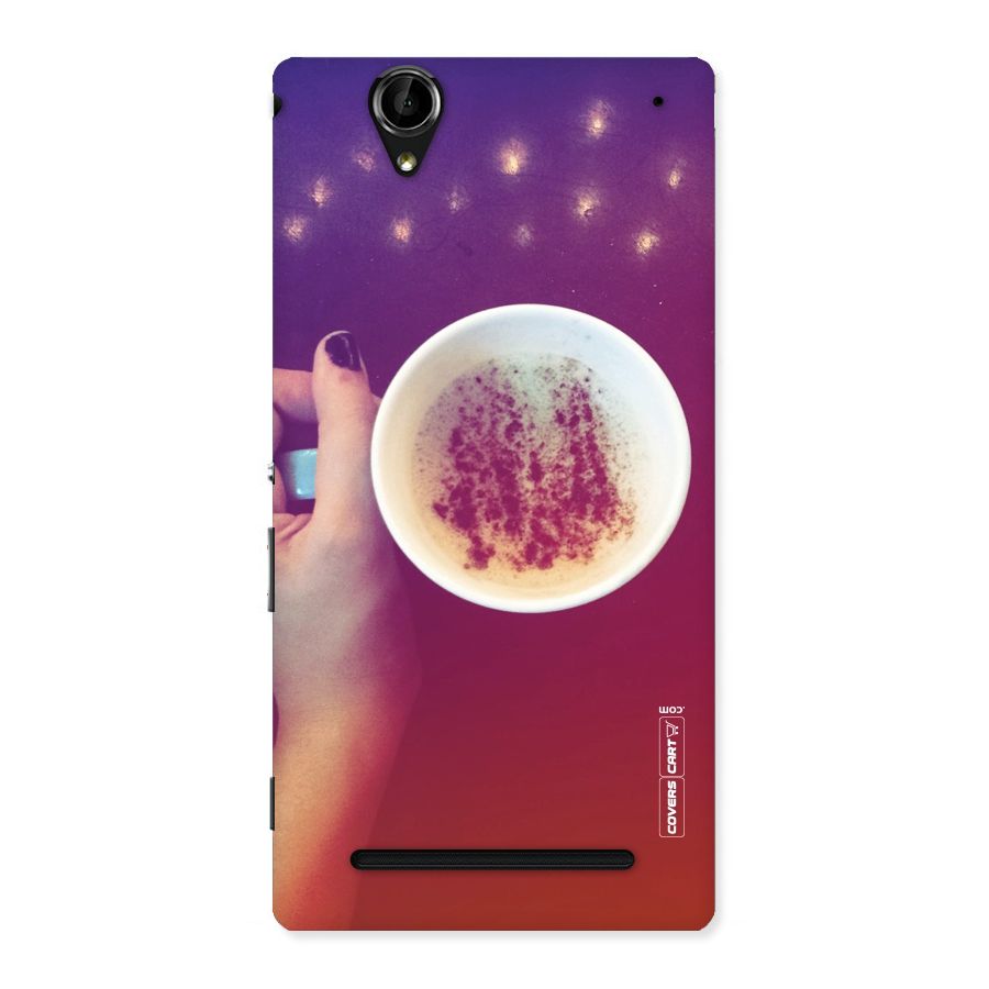 Bokeh Coffee Mug Back Case for Sony Xperia T2