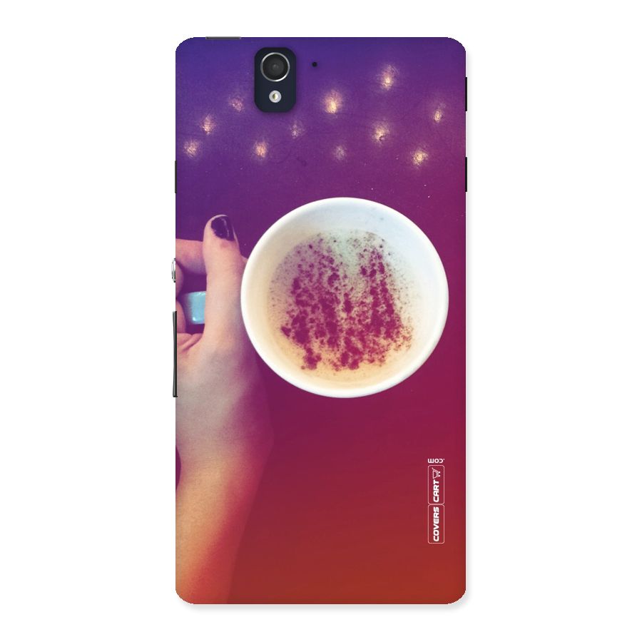 Bokeh Coffee Mug Back Case for Sony Xperia Z
