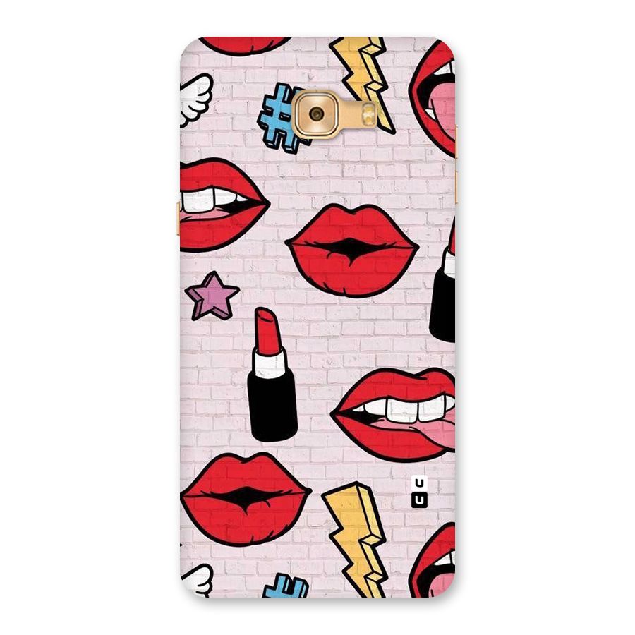 Bold Red Back Case for Galaxy C9 Pro